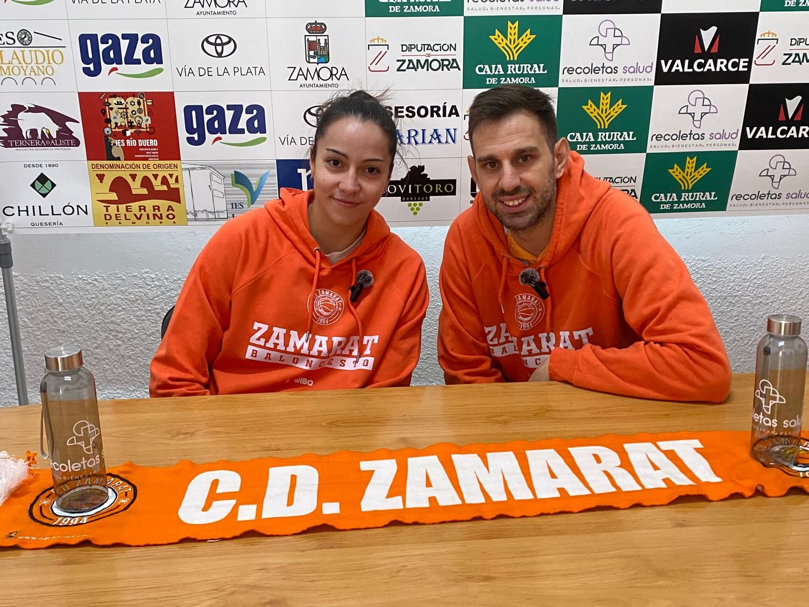 Ana Pérez y Raúl Pérez en la rueda de prensa