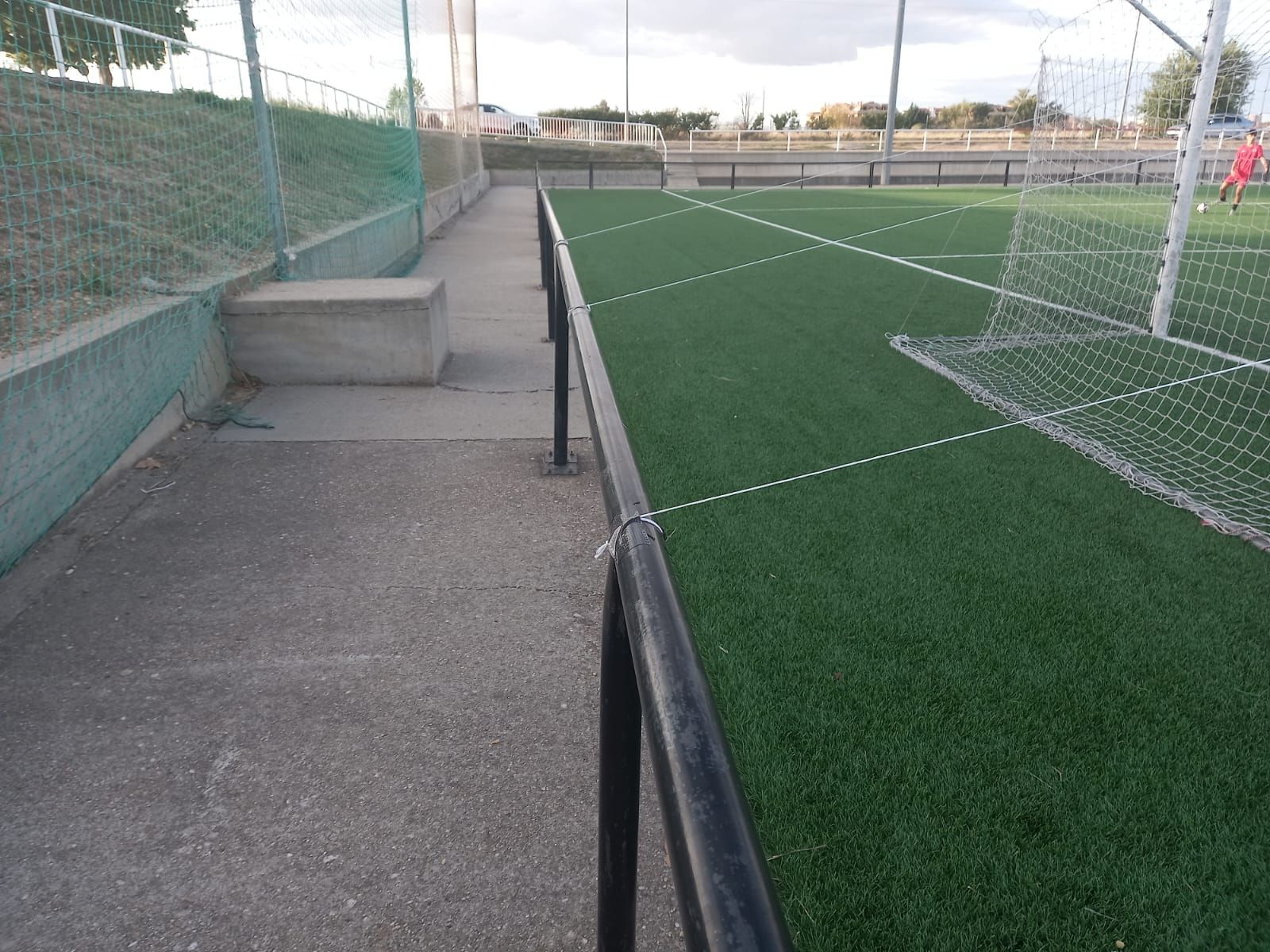 Tensores en las porterías de los anexos del Ruta de la Plata