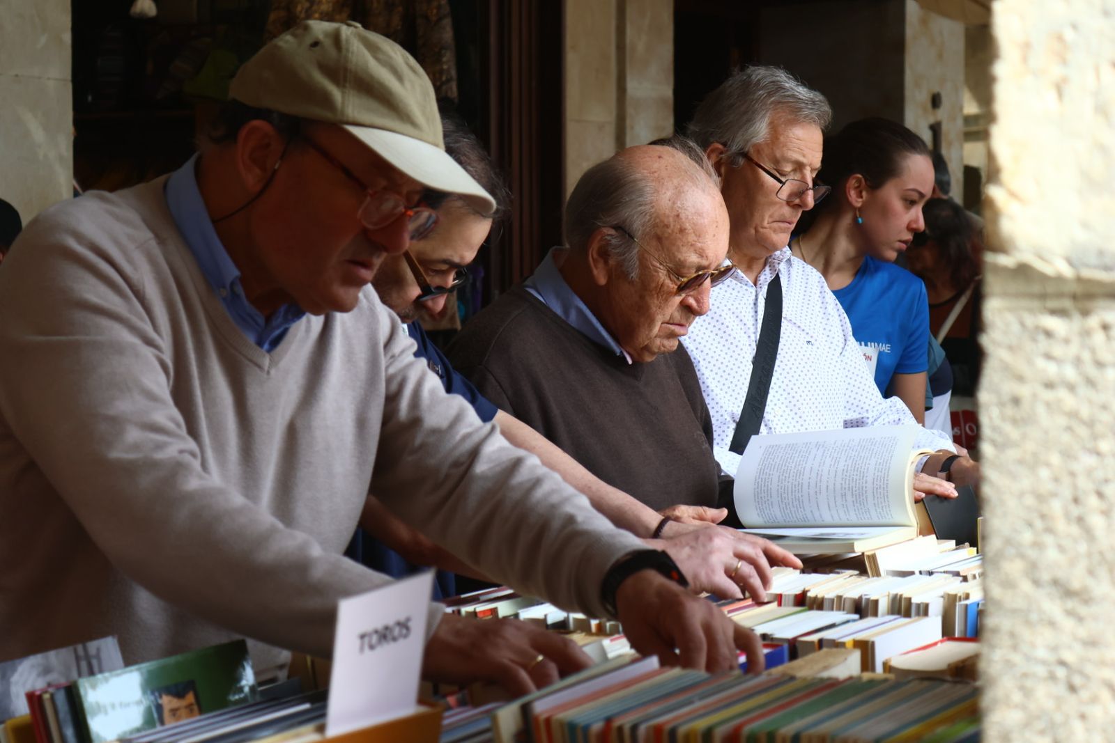 Día del Libro en la Plaza Mayor de Salamanca