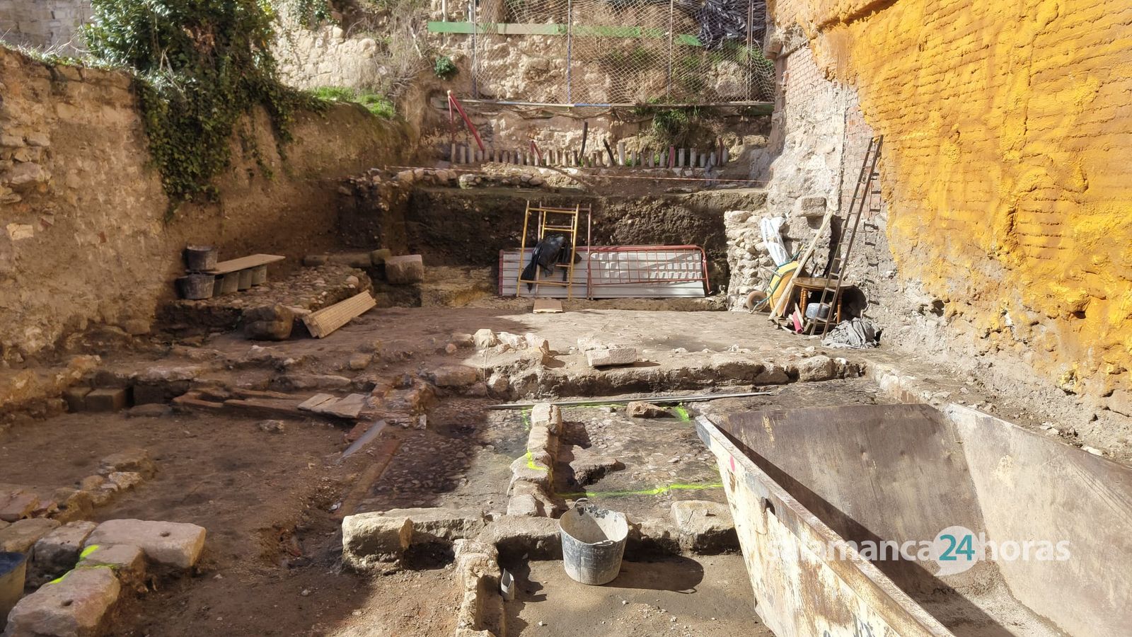 Restos arqueológicos encontrado en San Pablo. S24H. Mikel Antúnez.