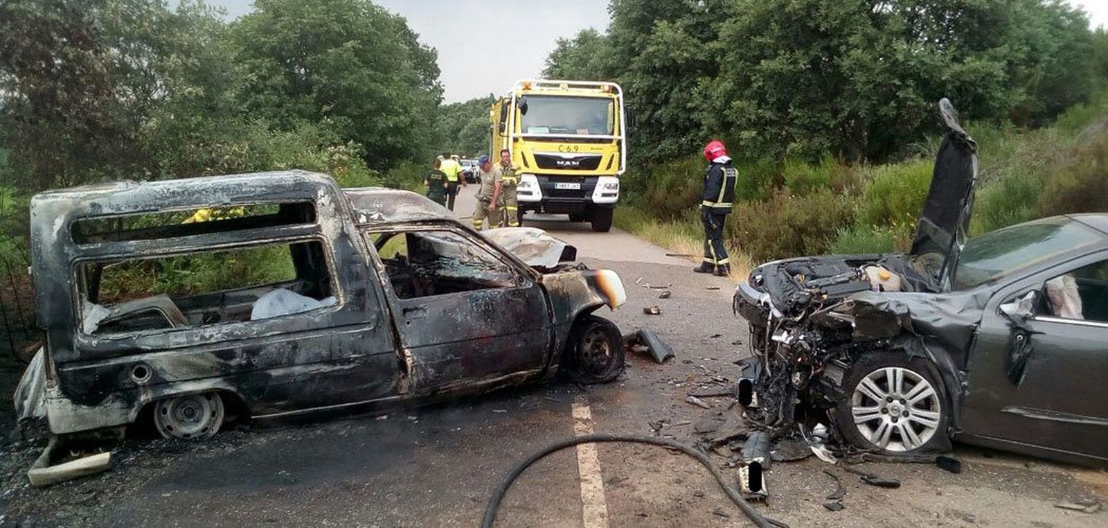 Un fallecido en un accidente en la carretera que une Ferreras de Arriba con Villardeciervos