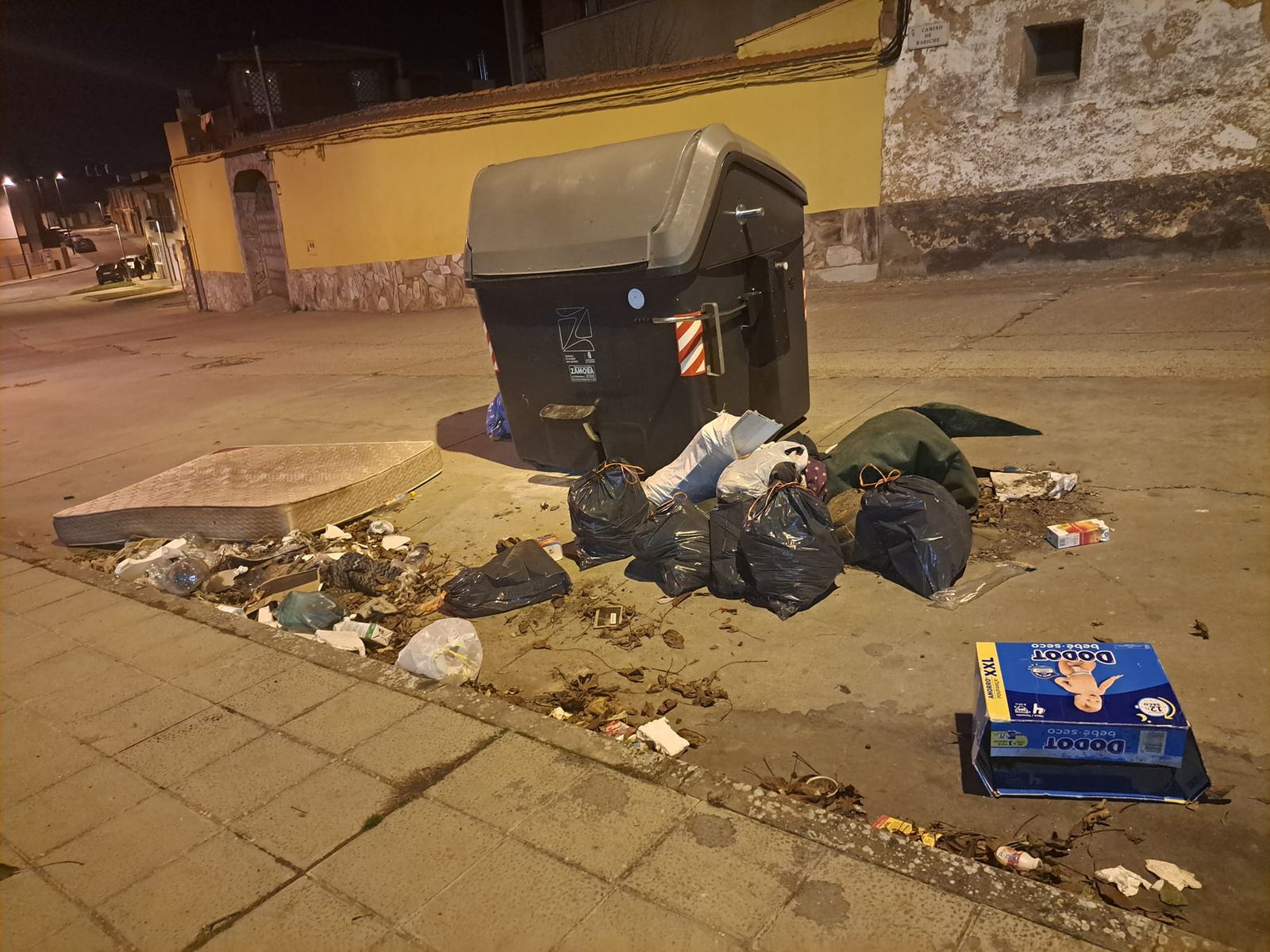 Imagen de la basura en la zona