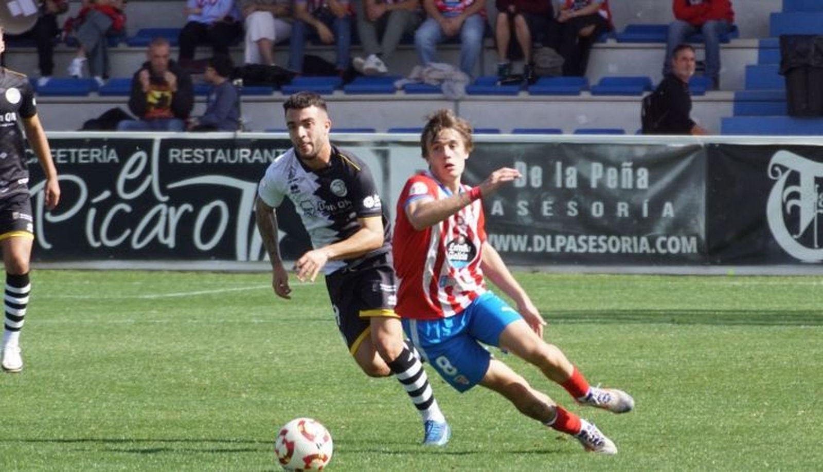 Yayo, jugador del Lugo, en el partido de ida ante Unionistas | FOTO SALAMANCA24HORAS.COM
