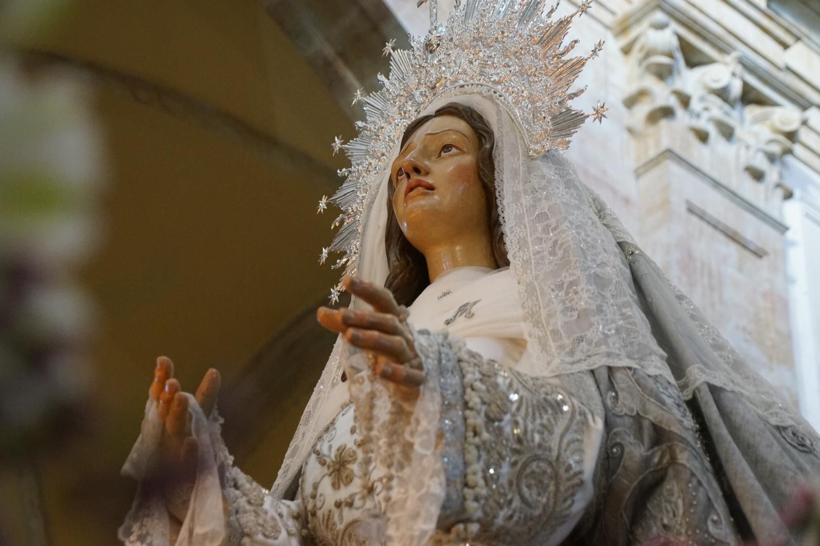 María Nuestra Madre y el Cristo del Amor y de la Paz en la procesión de la Semana Santa 2026 en Salamanca