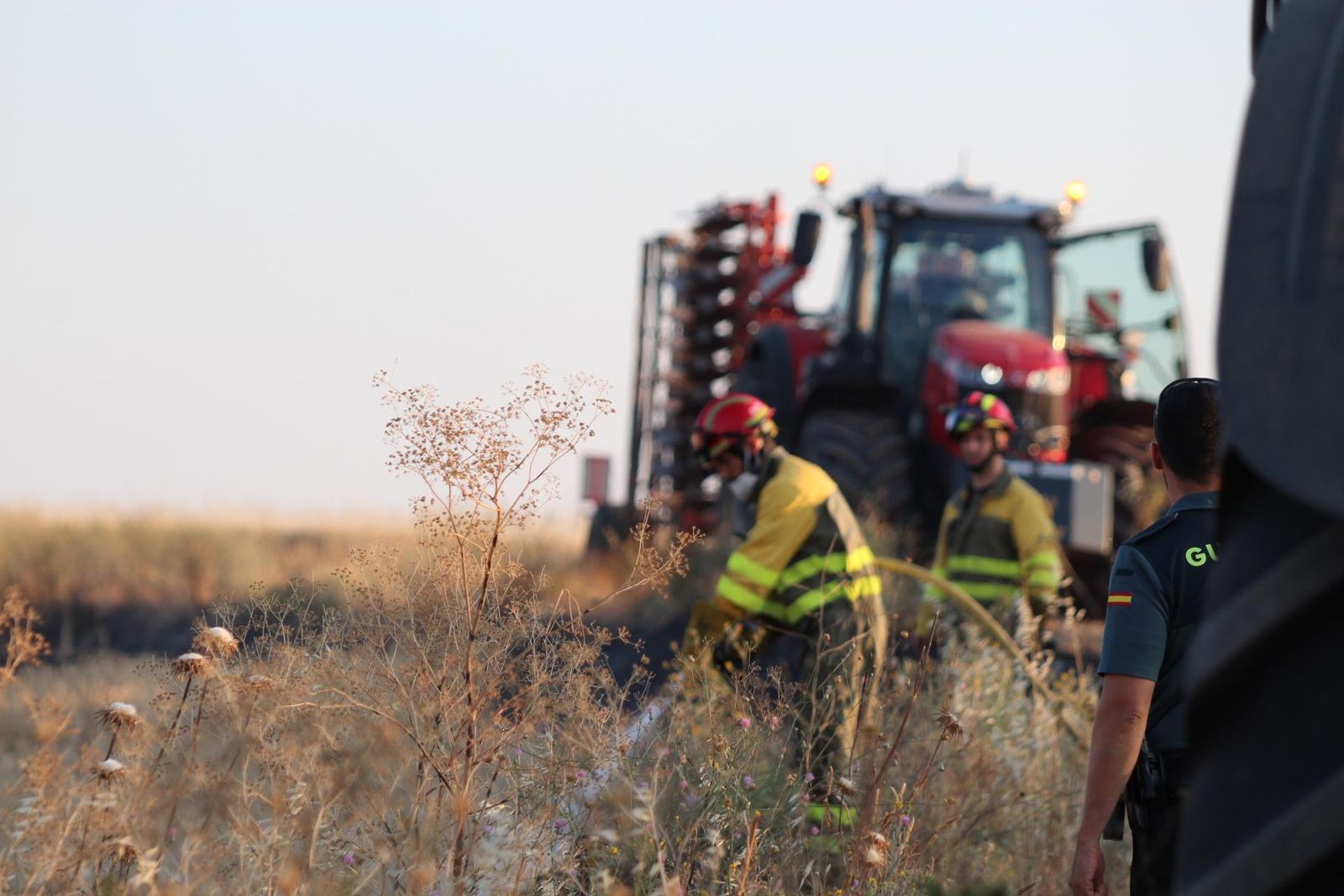 Incendio junto al polígono de los Villares, 13 de julio de 2025