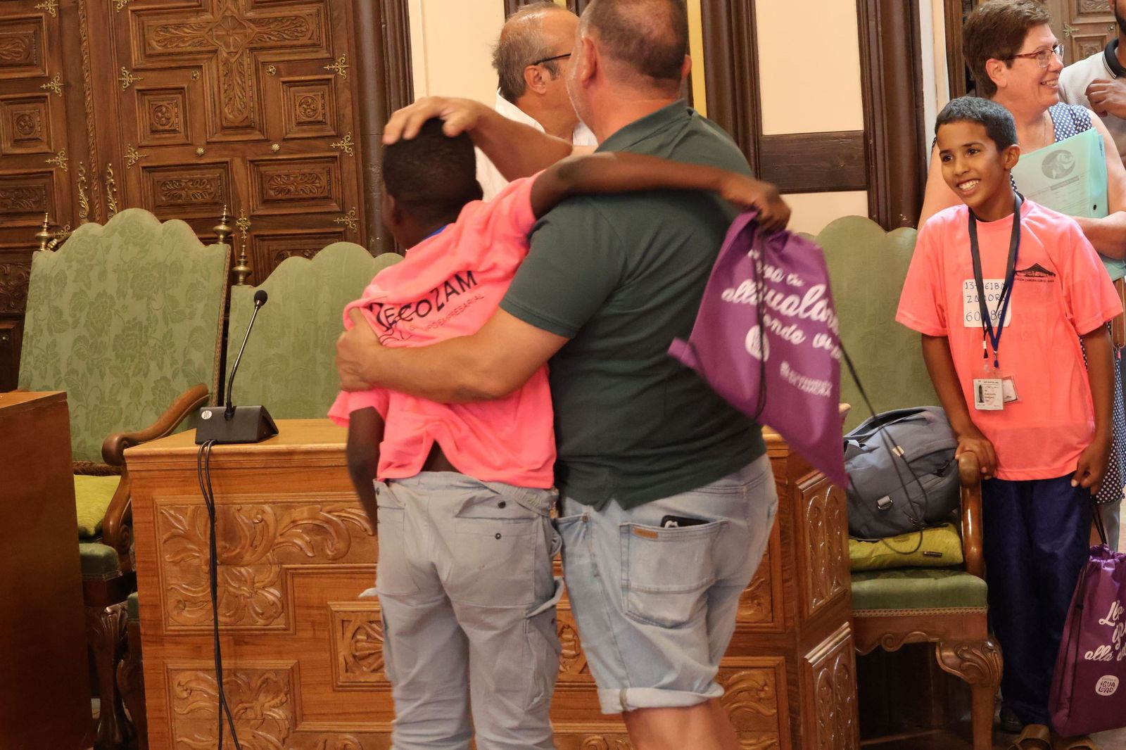 Llegada de los niños Saharauis y encuentro con las familias de acogida