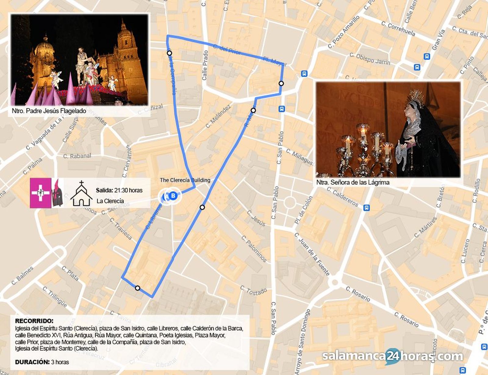 Recorrido flagelado 2025