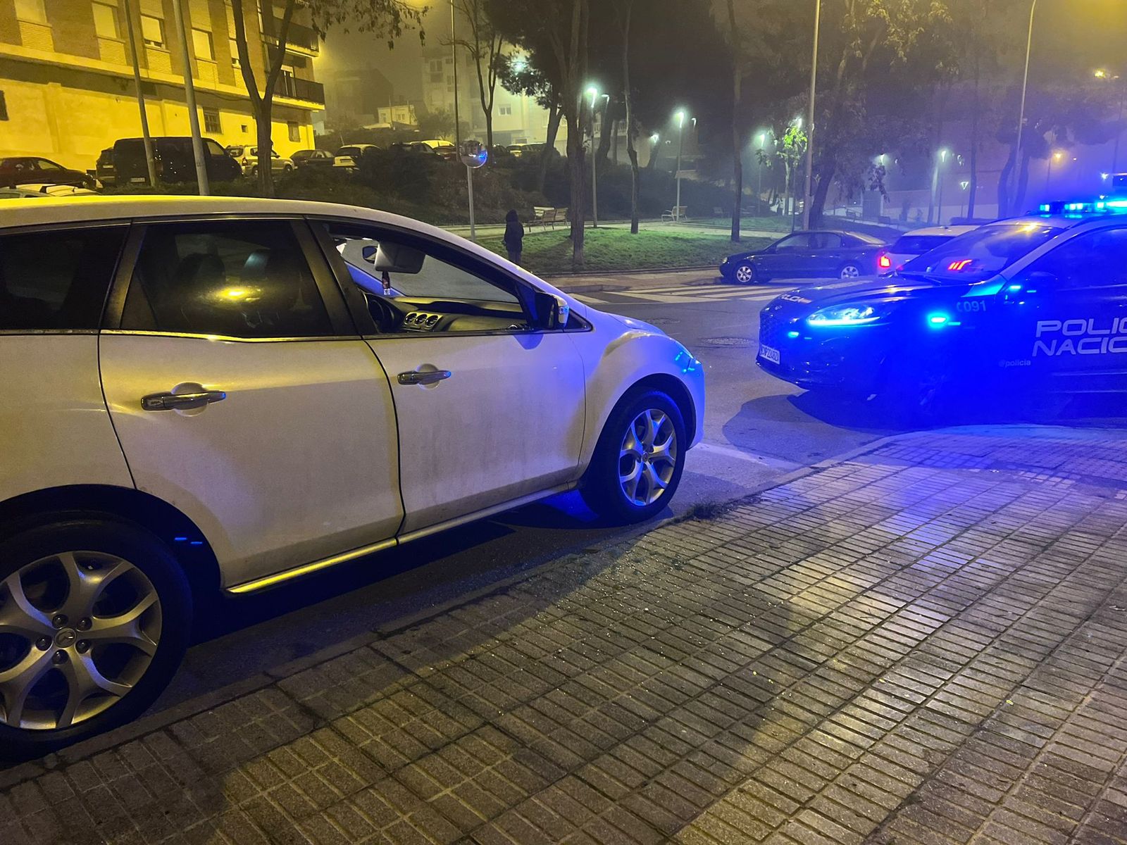 Acto vandálico en la calle Mineros