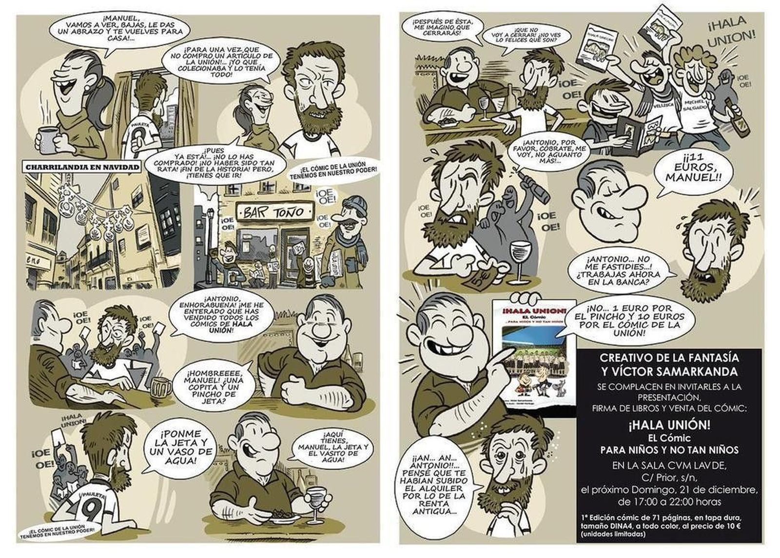 "Hala Unión, el cómic" llega al Cum Laude "Hala Unión, el cómic" llega al Cum Laude