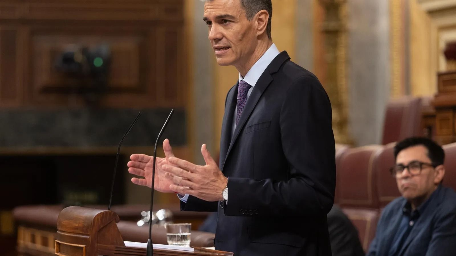 El presidente del Gobierno, Pedro Sánchez, interviene durante un pleno extraordinario, en el Congreso de los Diputados, a 9 de julio de 2025, en Madrid (España). | Eduardo Parra - Europa Press