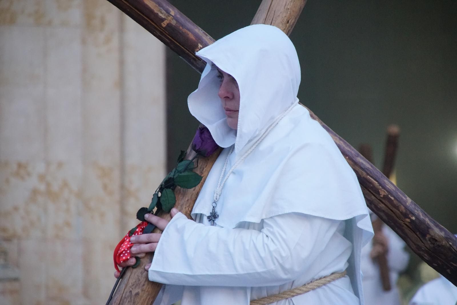 María Nuestra Madre y el Cristo del Amor y de la Paz en la procesión de la Semana Santa 2026 en Salamanca