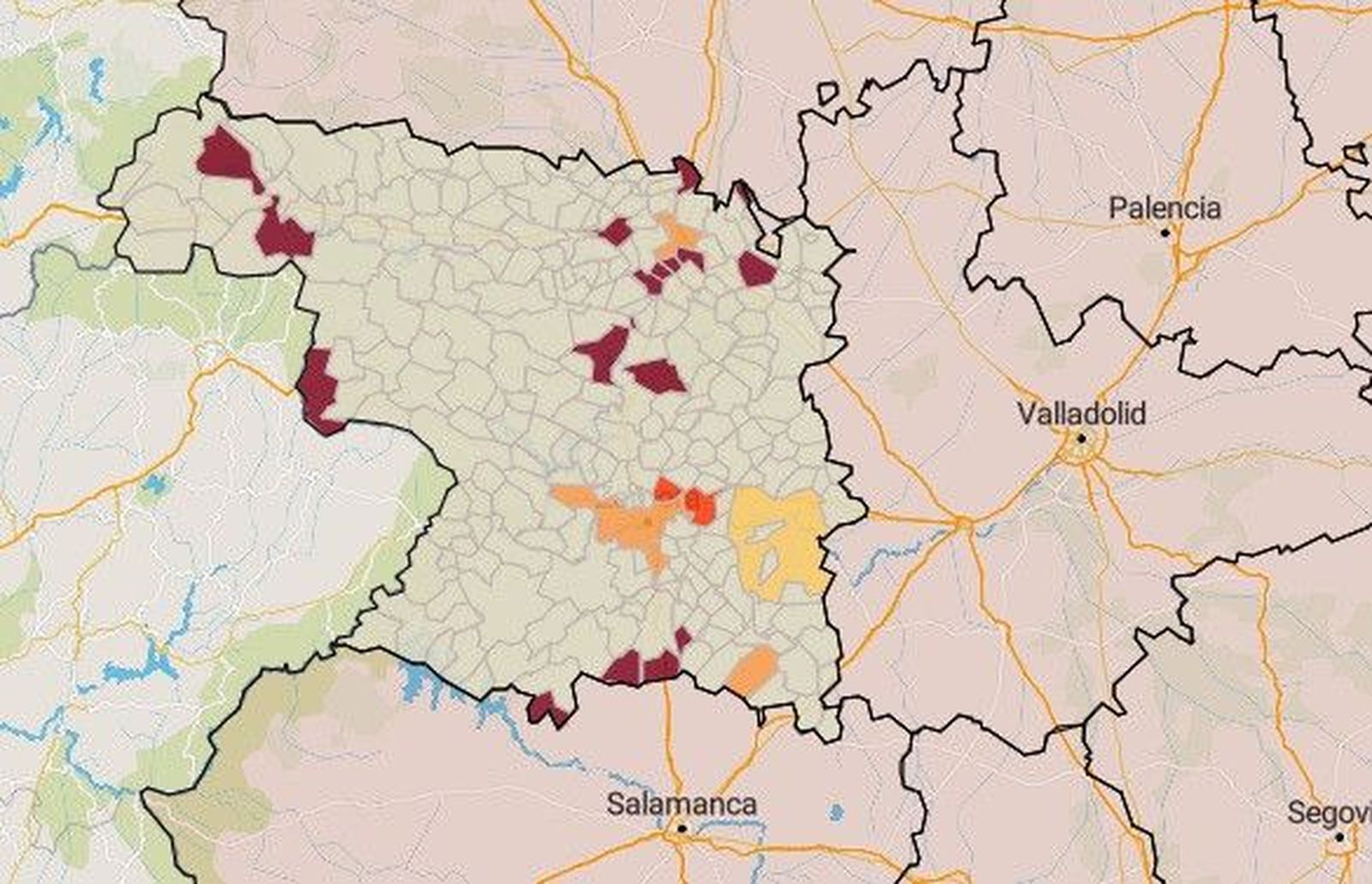 Consulta la larga lista de municipios de Zamora en riesgo alto por su incidencia de coronavirus