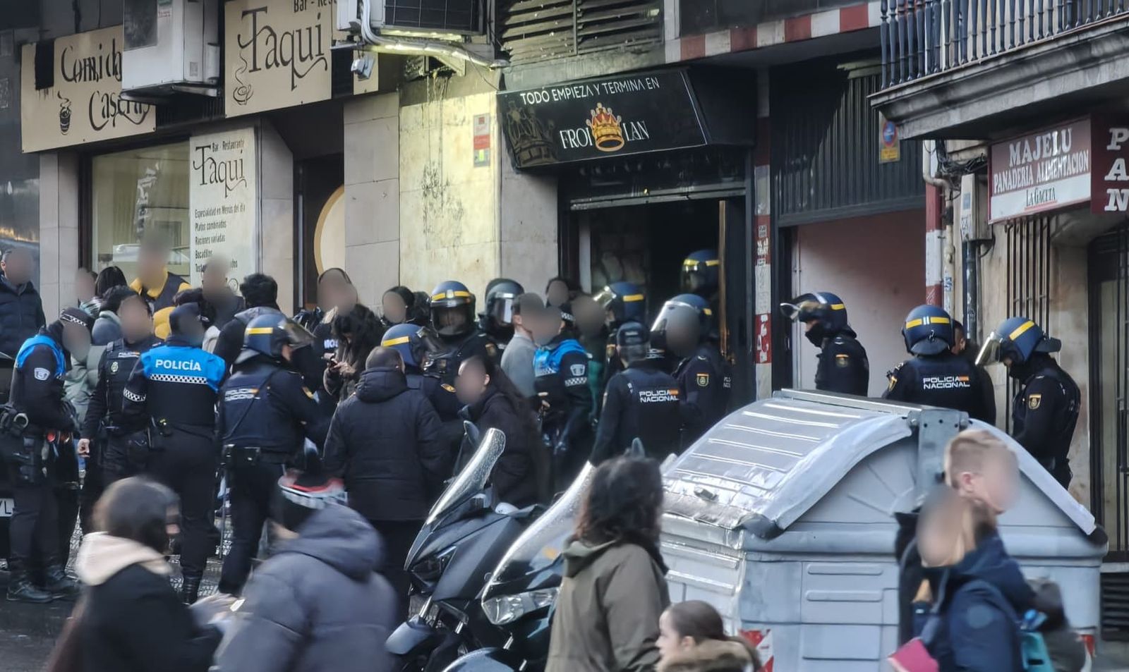 Redada en el after de la cuesta de Sancti-Spiritus