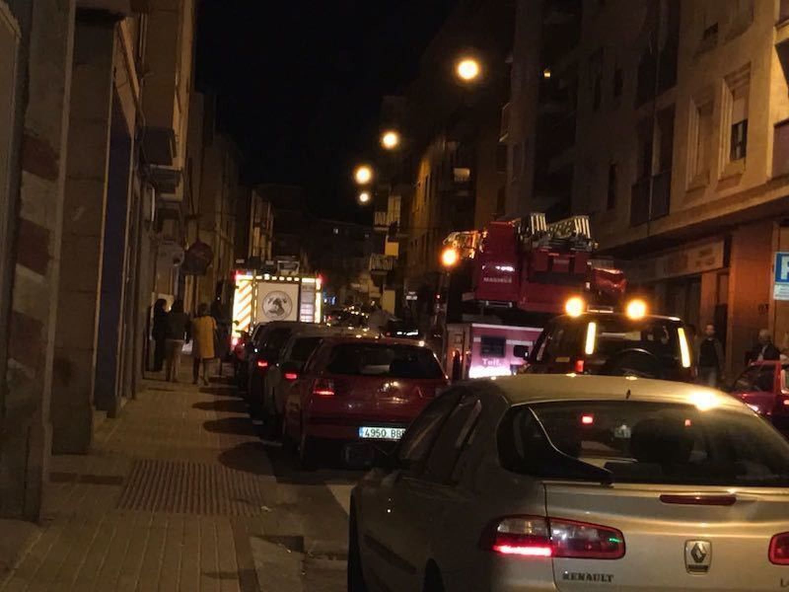 Humo en la calle Esperanza