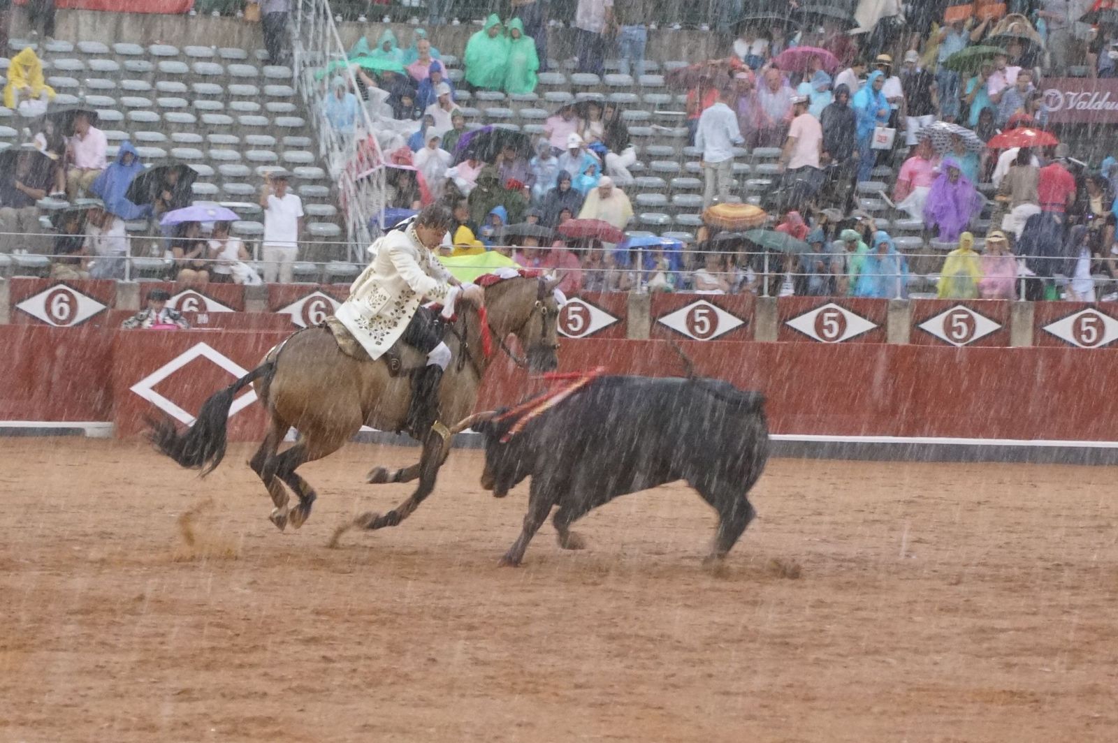 Exhibición de rejoneo en La Glorieta a cargo de Diego Ventura, Rui Fernandes y Sergio Galán