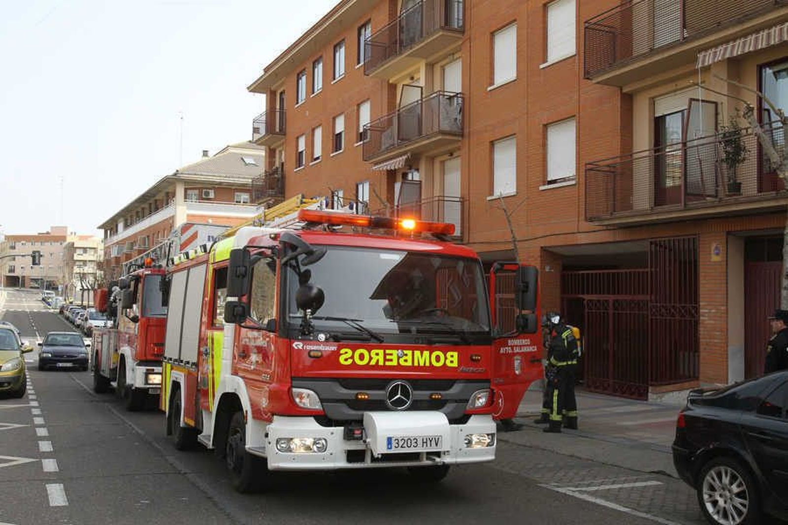 Incendio en una vivienda de la calle Alonso del Castillo