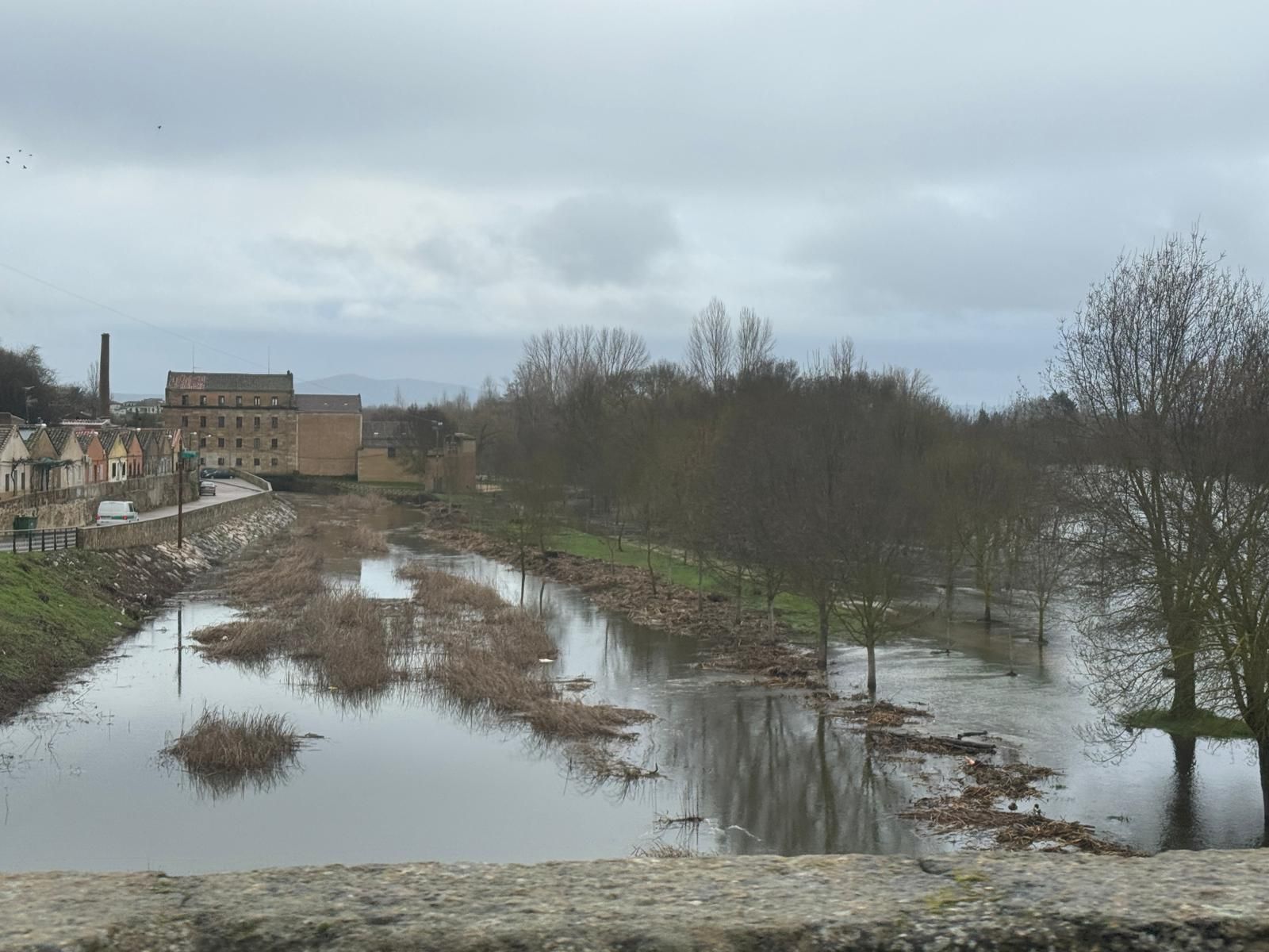 El río Águeda a su paso por Ciudad Rodrigo, crecidas y desbordamientos febrero 2026