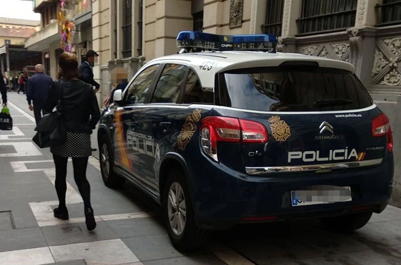 Policía Nacional en Santa Clara
