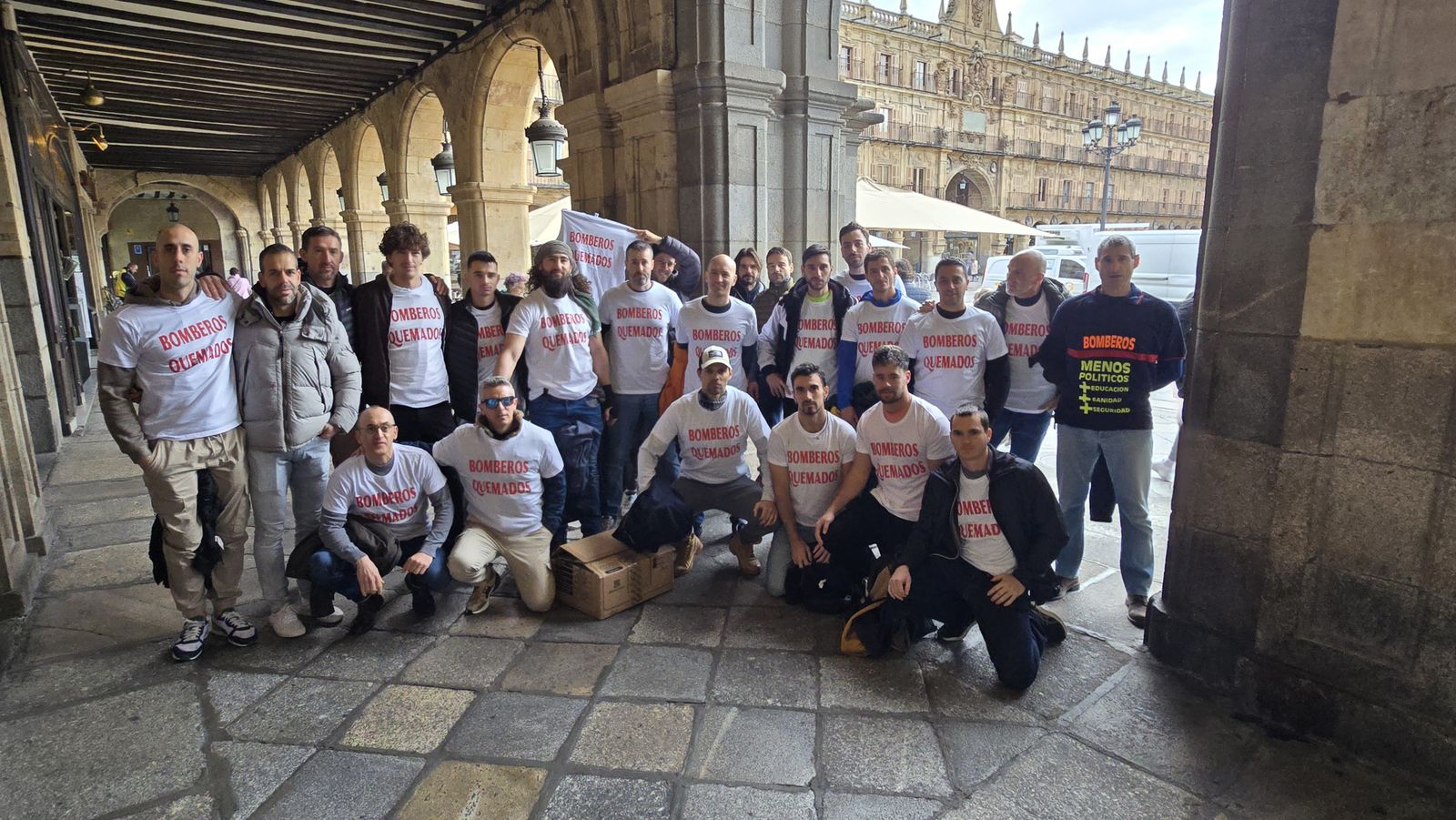 Los bomberos de Salamanca vuelven a protestar contra el Ayuntamiento
