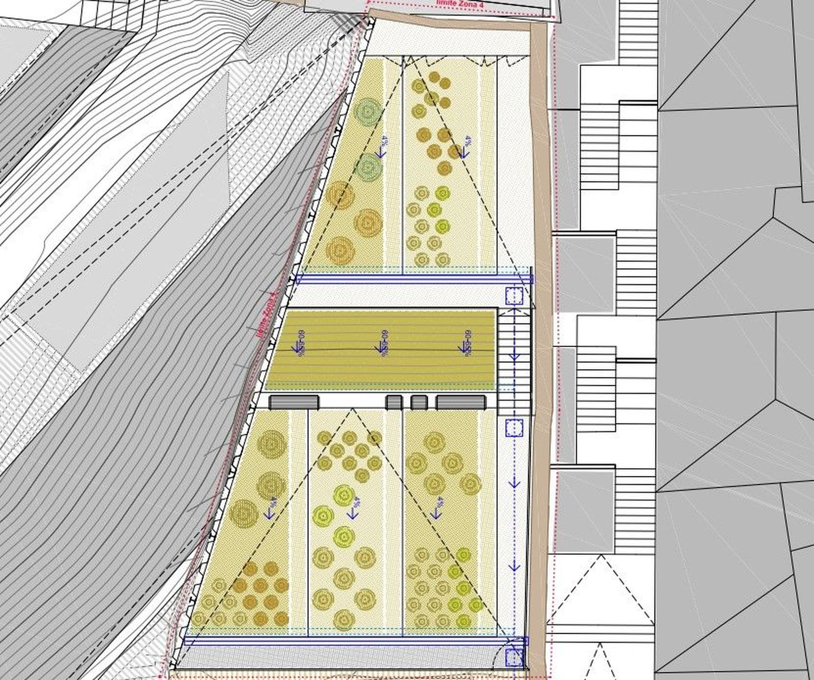 Proyecto recuperación bancadas Cerro San Vicente Huertos Urbanos
