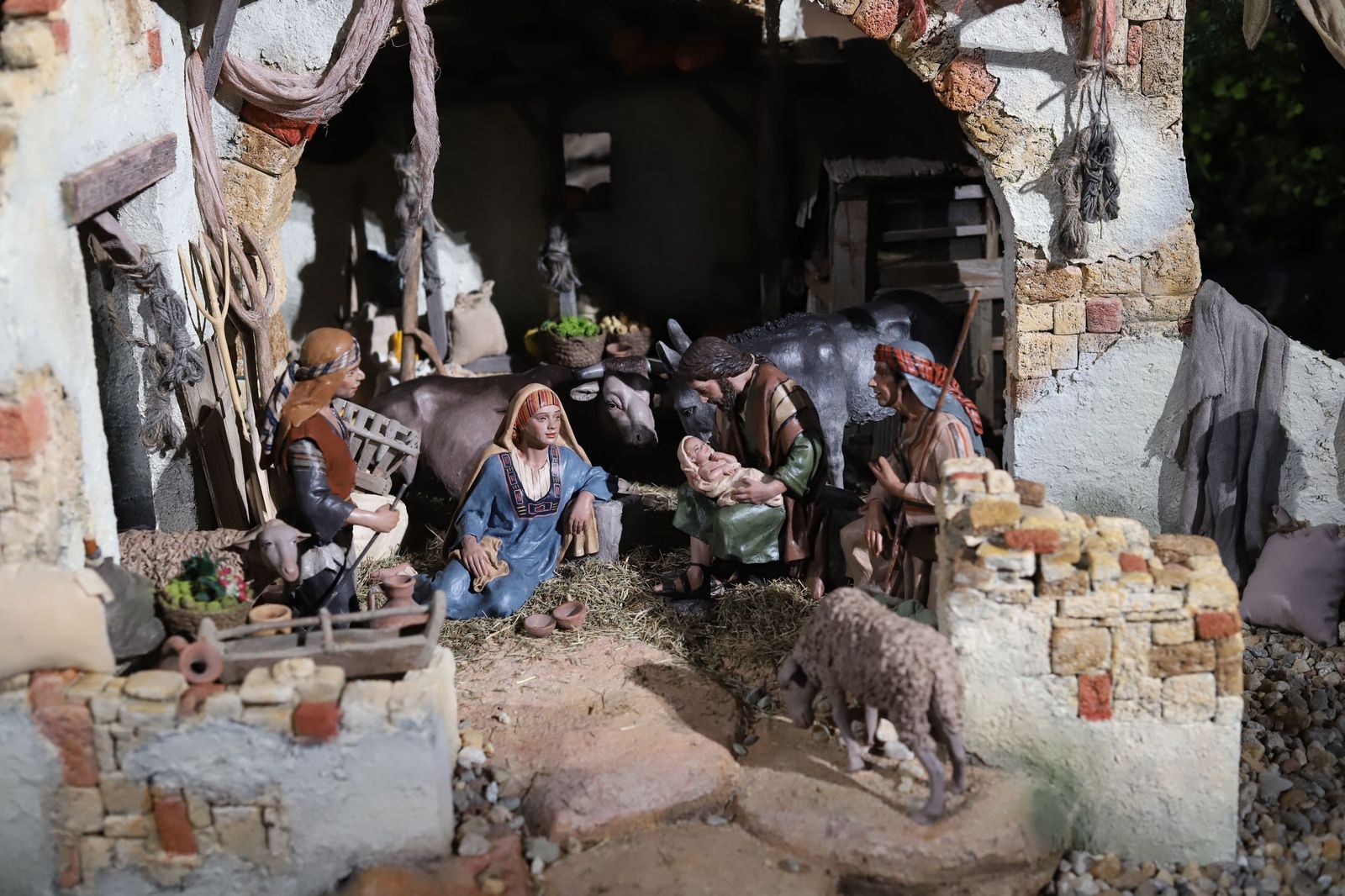 Imagen del belén de La Morana en la Diputación