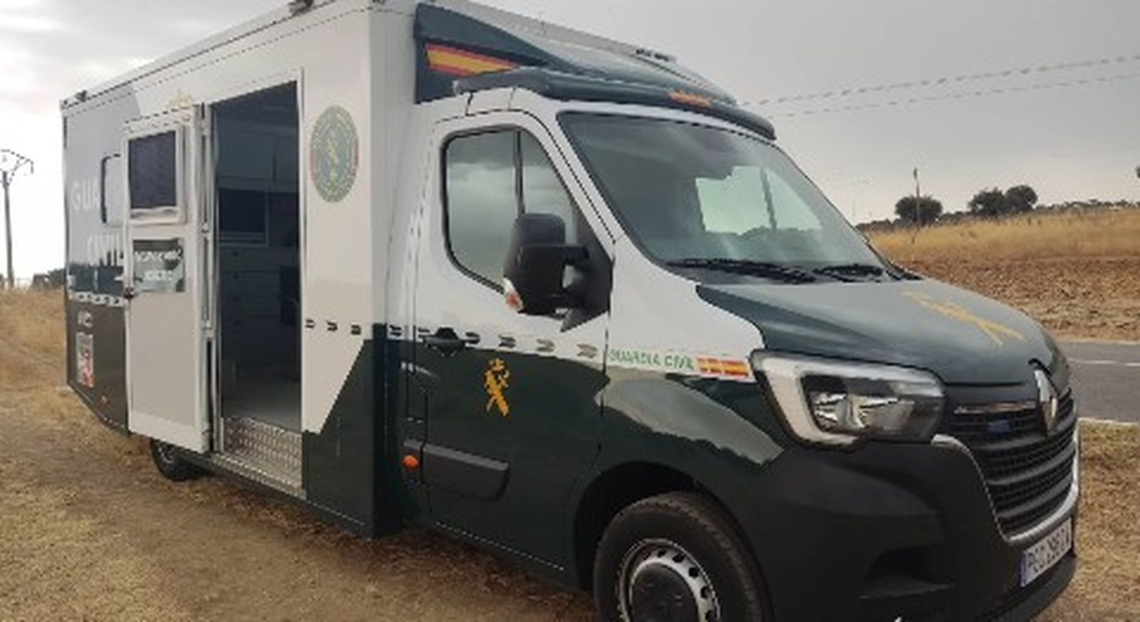 Furgoneta de la Guardia Civil para operativos de búsqueda