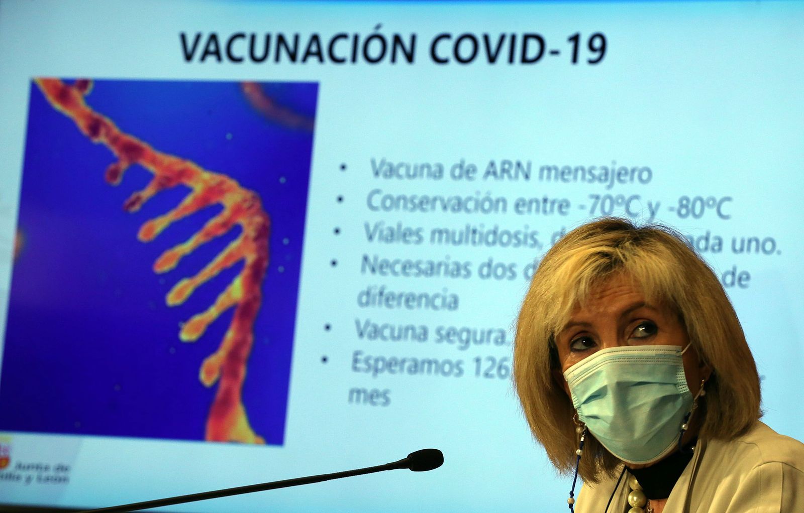 Verónica Casado presenta la campaña de vacunación contra la COVID 19 | Foto: ICAL