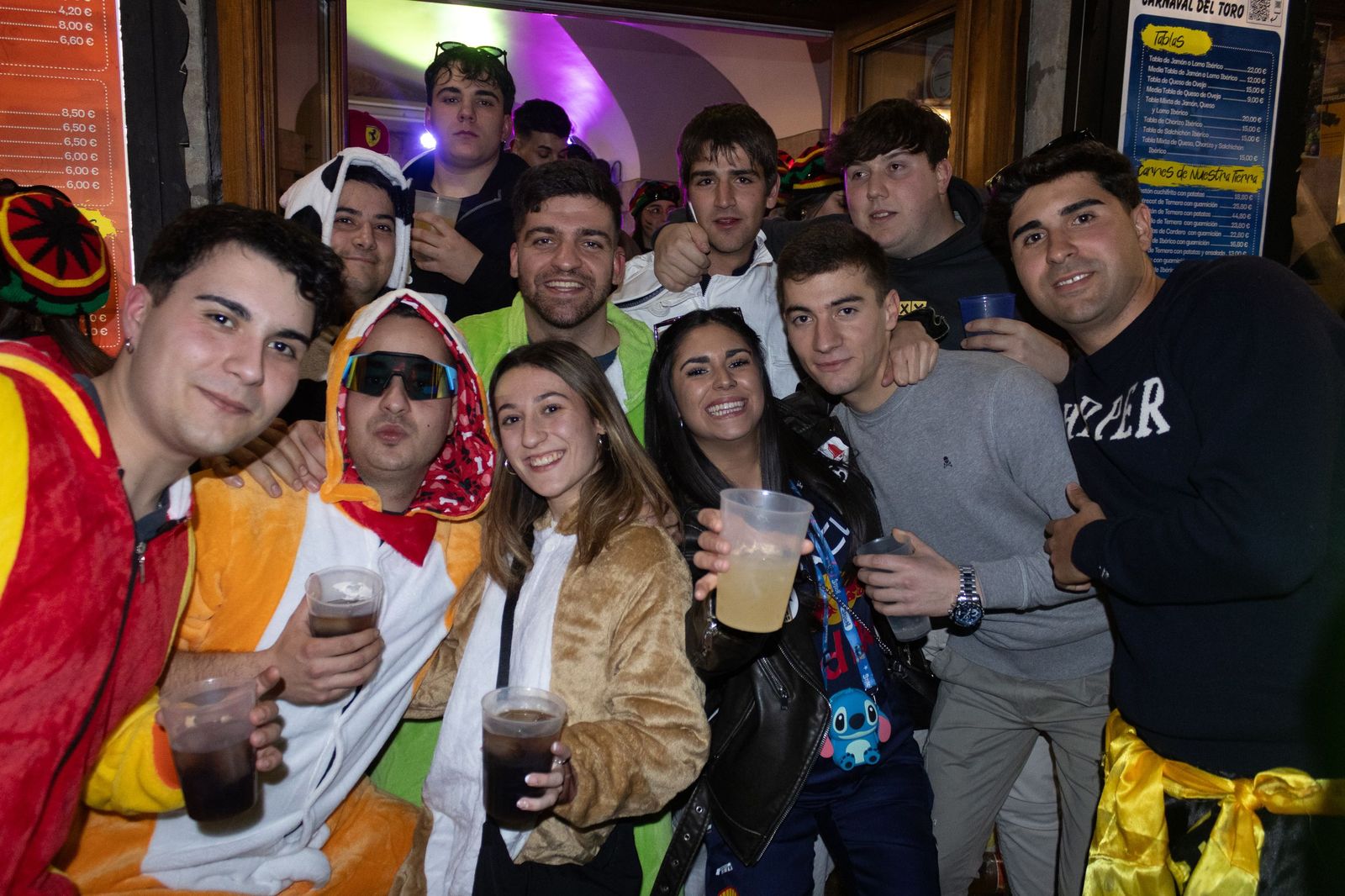 Salamanca de noche, sábado del Carnaval del Toro de Ciudad Rodrigo