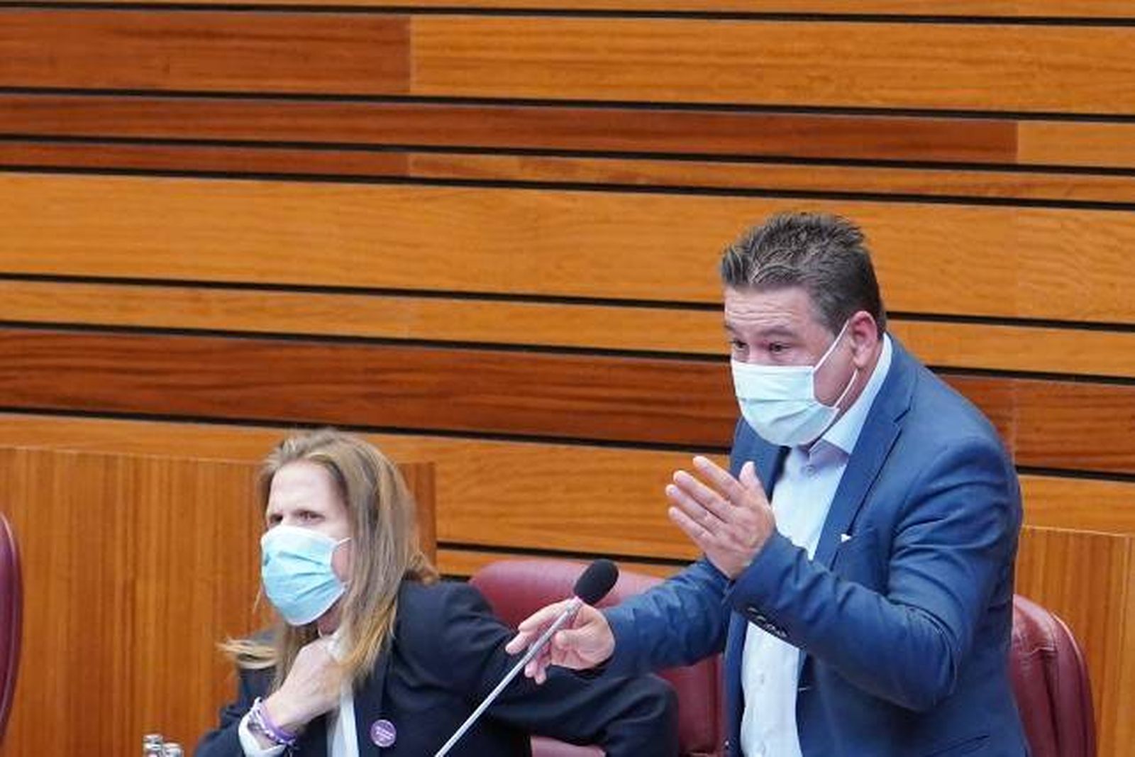 Luis Mariano Santos de UPL en el Pleno de las Cortes de Castilla y León ICAL