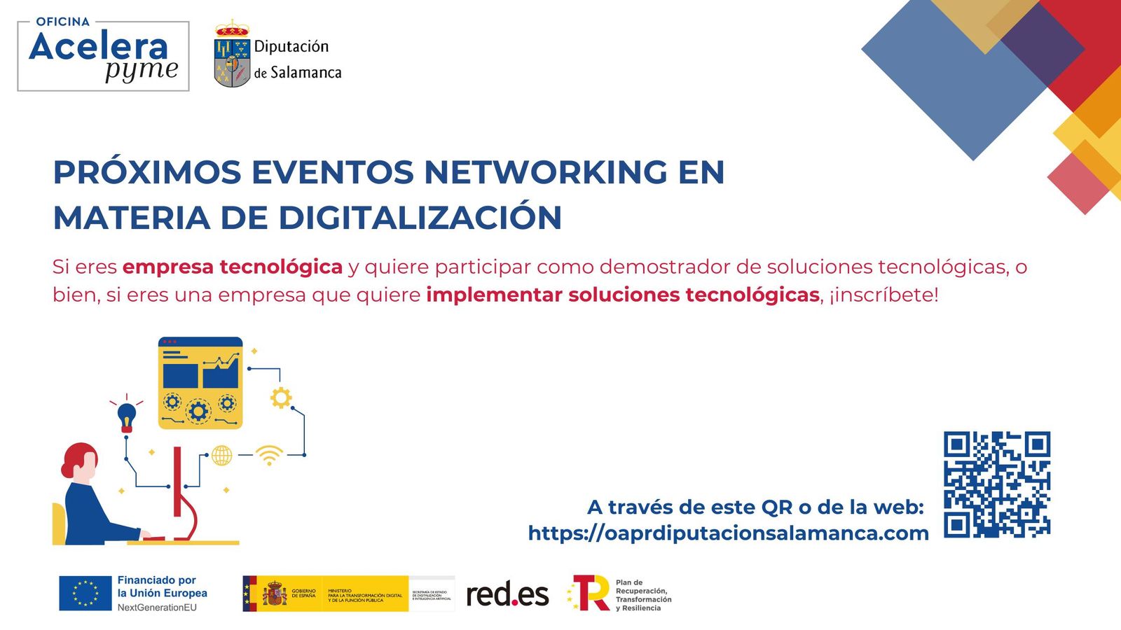 Cartel encuentros Networking digitalización