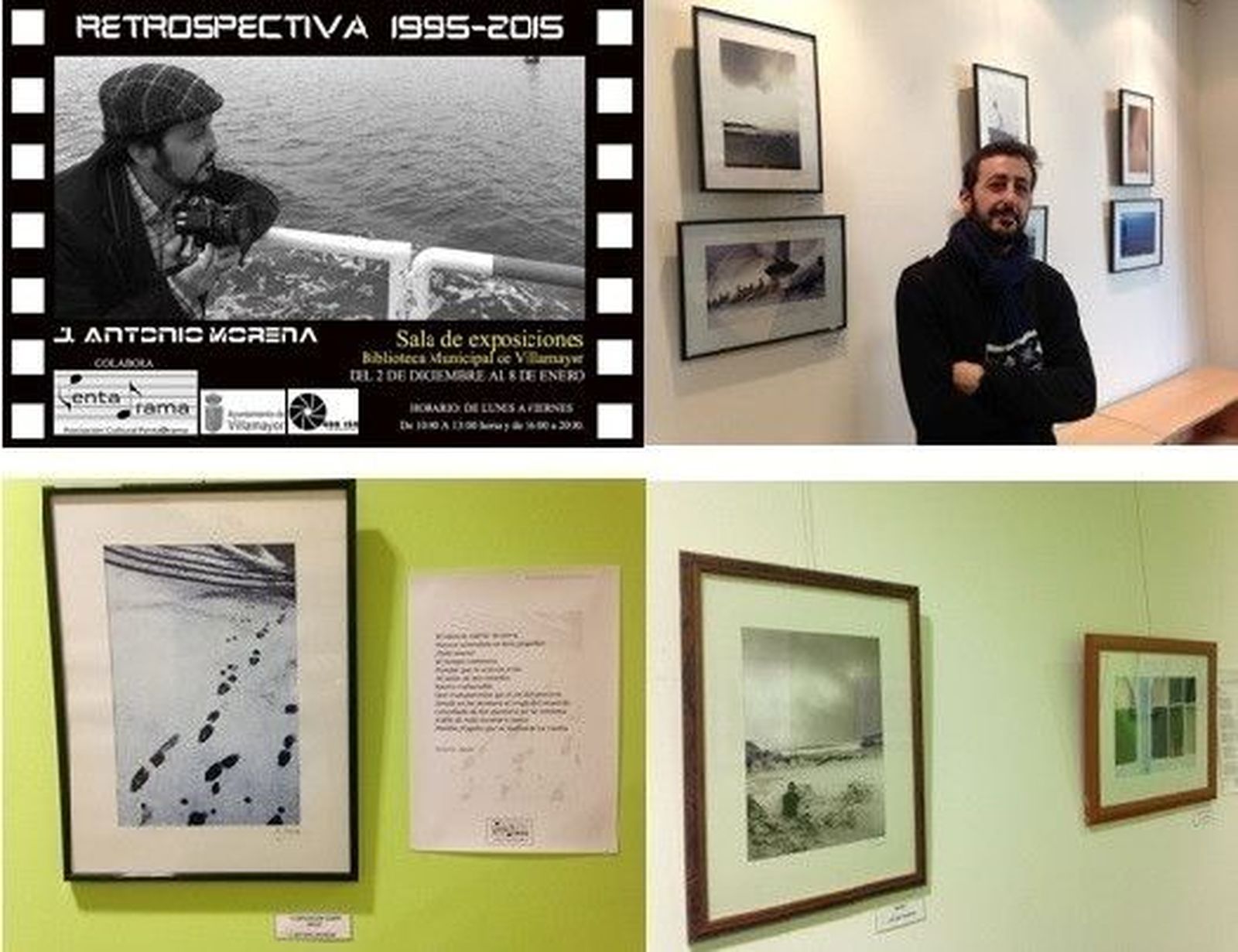 Recital poético para saludar la llegada de Retrospectiva 1995-2015, la nueva propuesta expositiva de la localidad