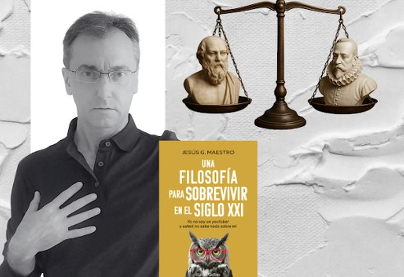 Cartel sobre la charla "¿Una filosofía o una literatura para sobrevivir en el siglo XXI?"