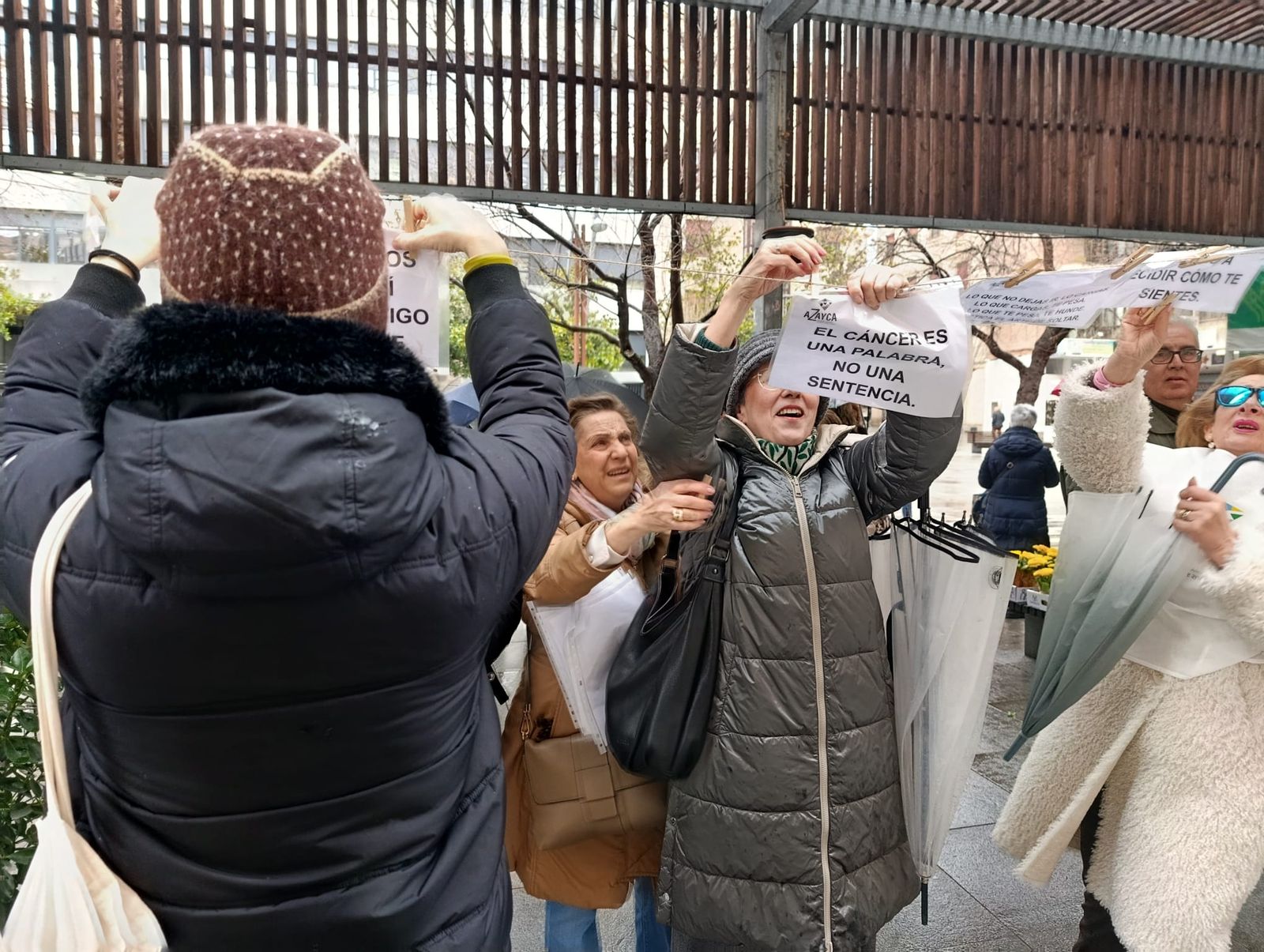 Azayca en el acto del Día Mundial contra el Cáncer