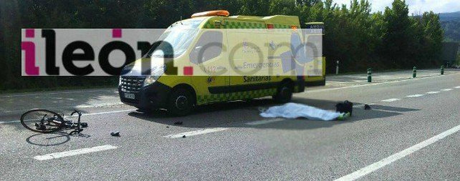 Fallece un ciclista al ser atropellado por un turismo en Páramo del Sil