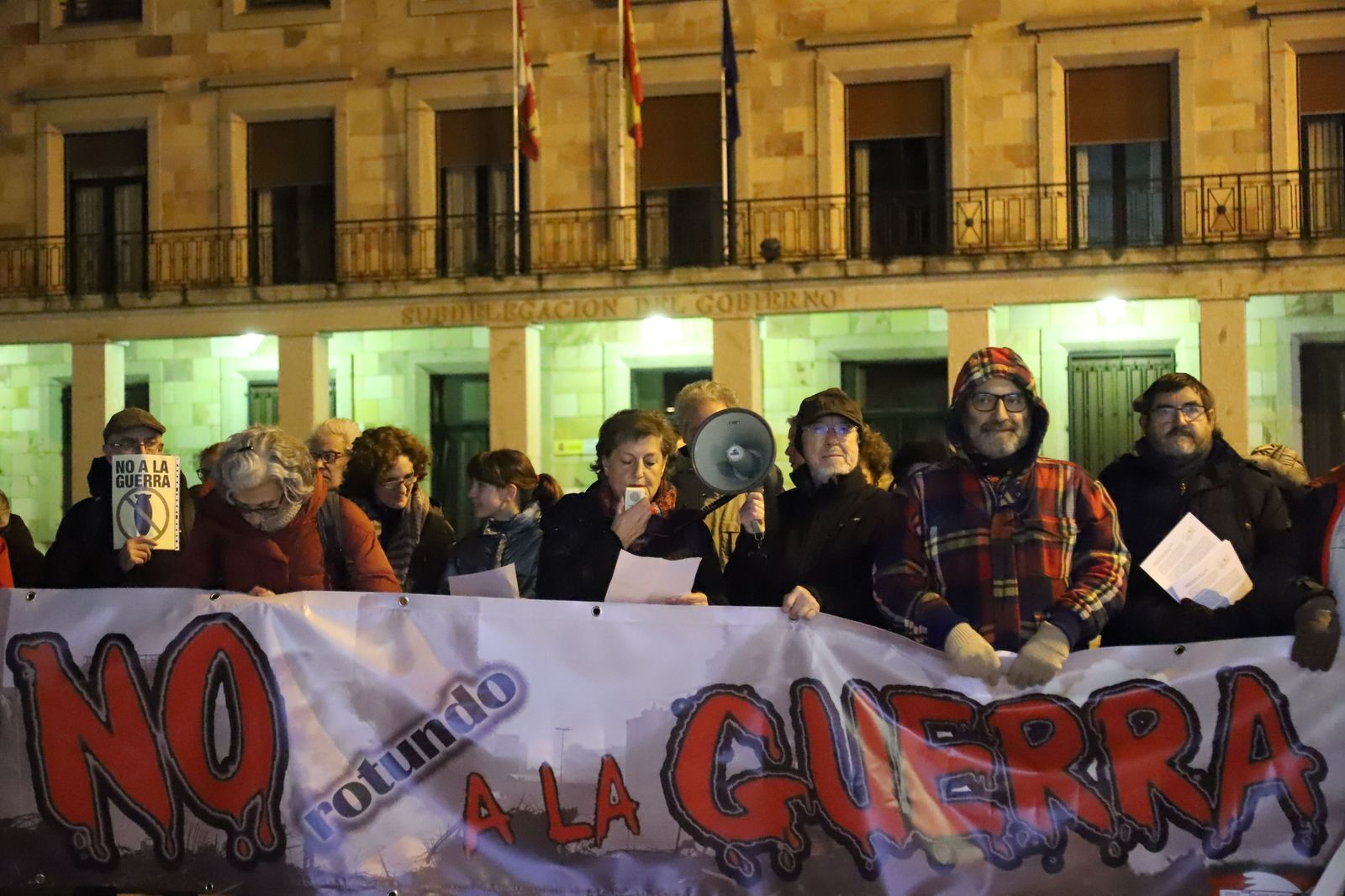 Un instante de la concentración el pasado mes de febrero