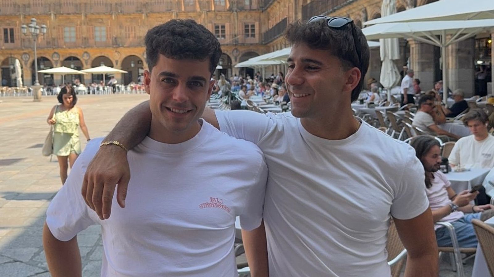 Rodri Navarro en la Plaza Mayor