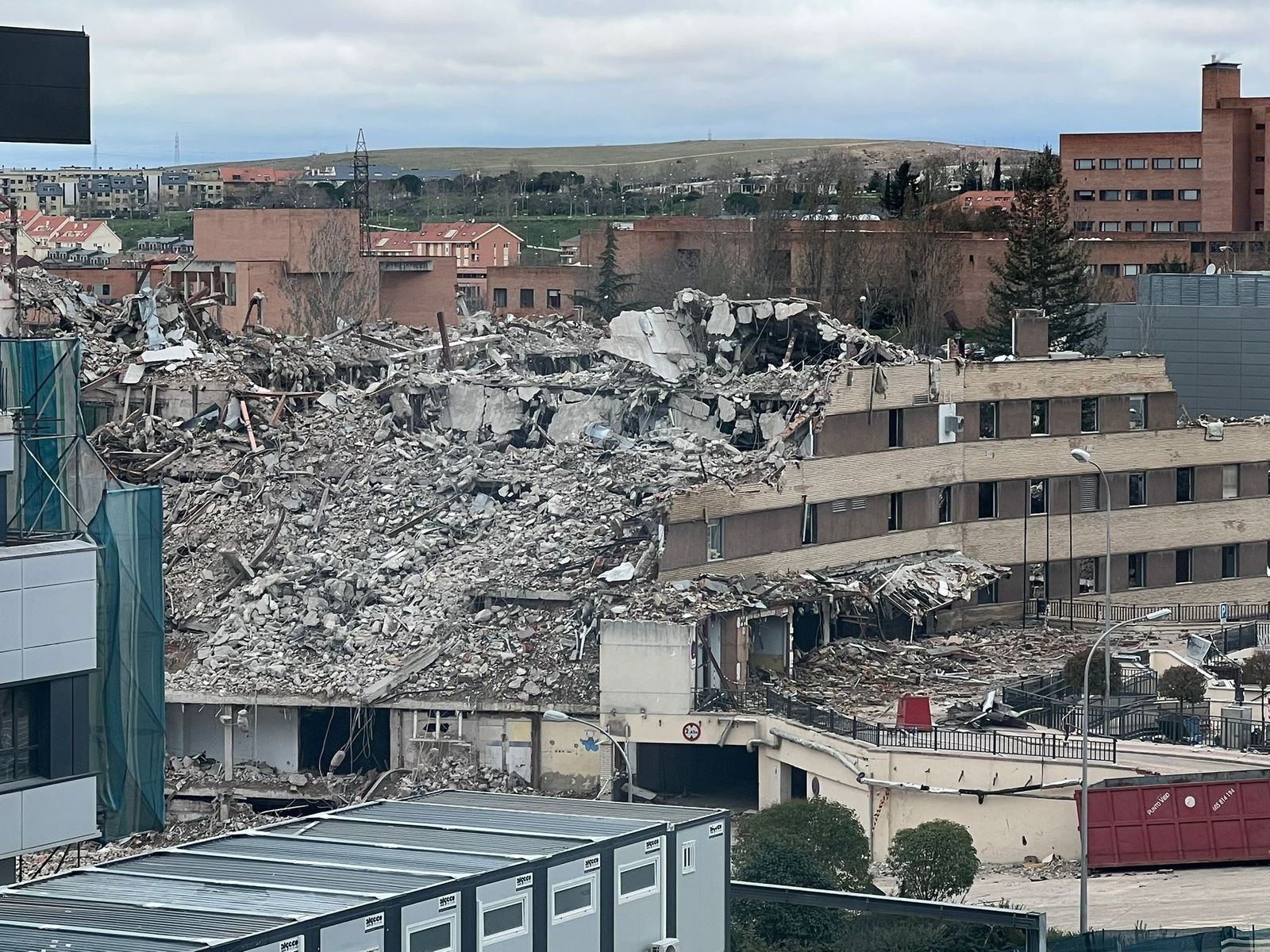 GALERÍA |  Derrumbe del clínico