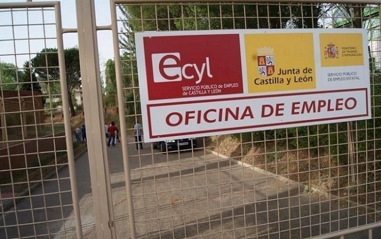 Oficia de empleo, paro. Foto de archivo