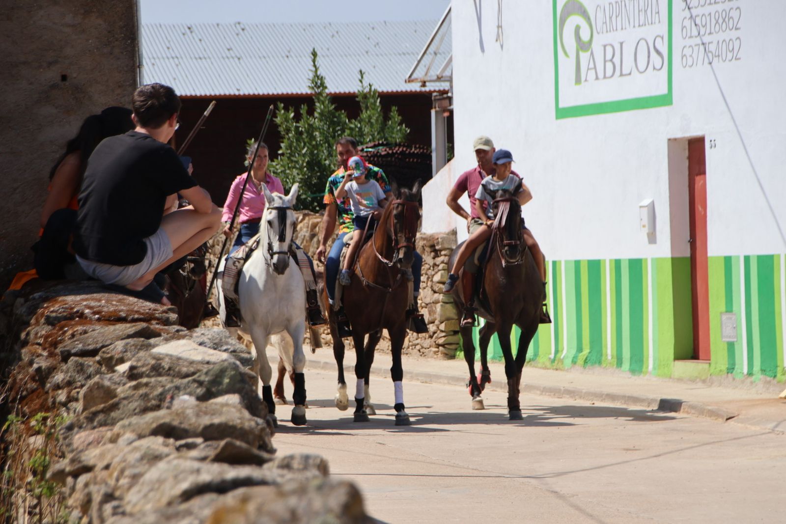 Lumbrales encierro a caballo