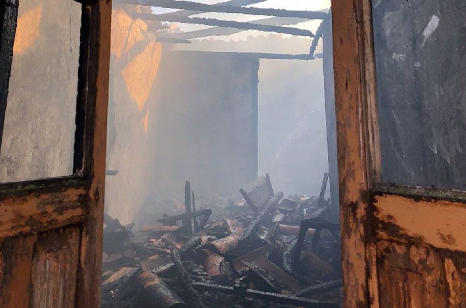 Incendio viñas casa