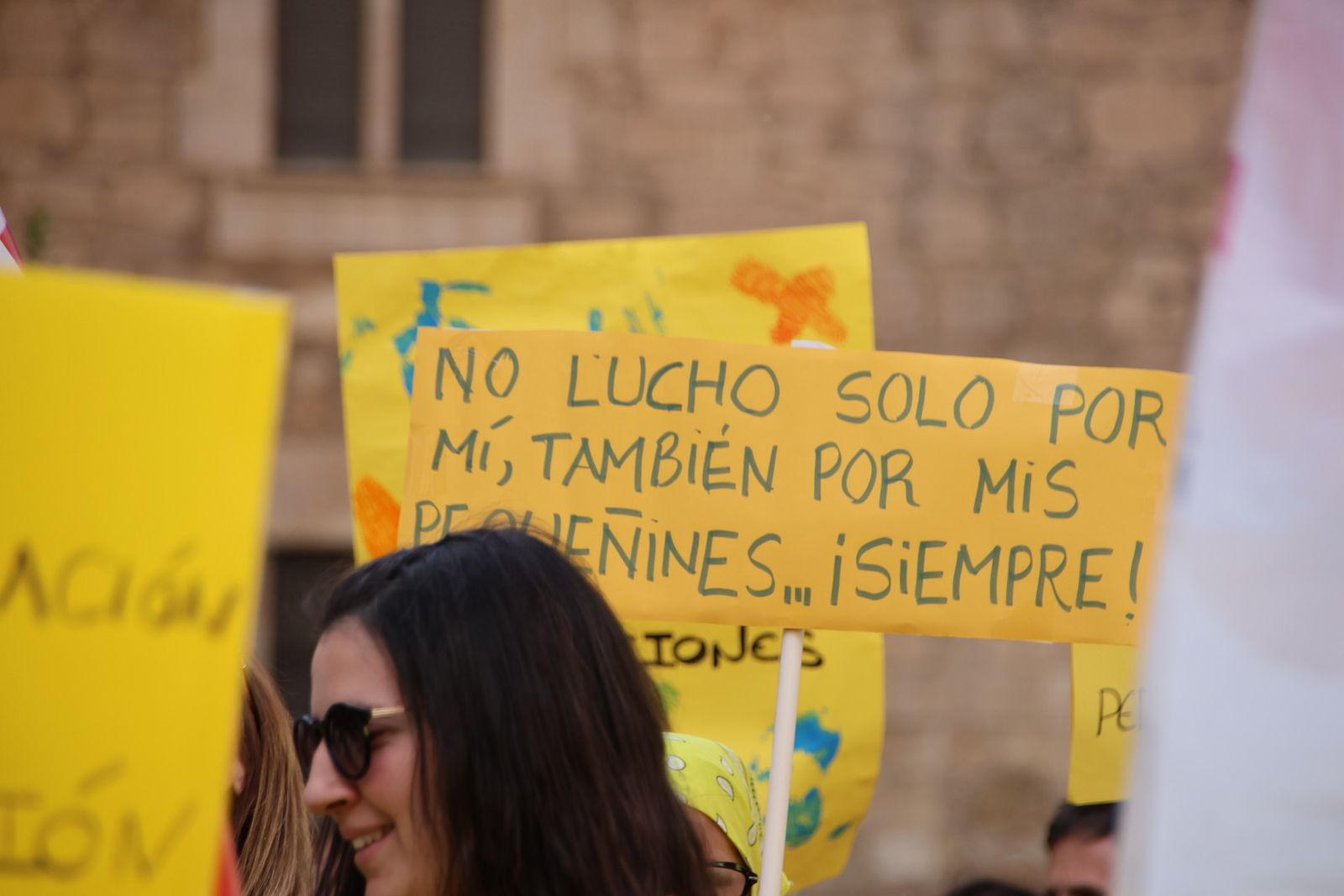 Concentración en la huelga de Educación Infantil