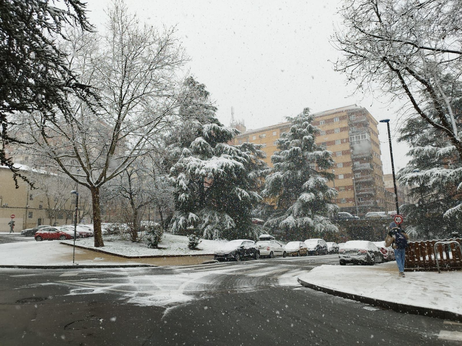 GALERÍA | Nieve en Salamanca capital, 23 de febrero