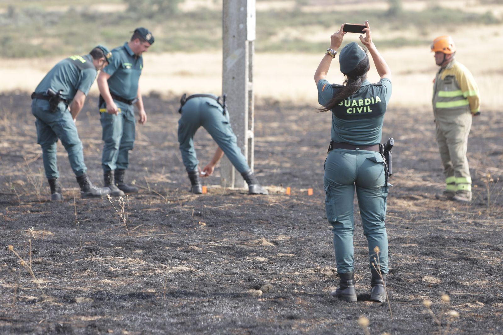 Incendio entre Mahide y Pobladura de Aliste