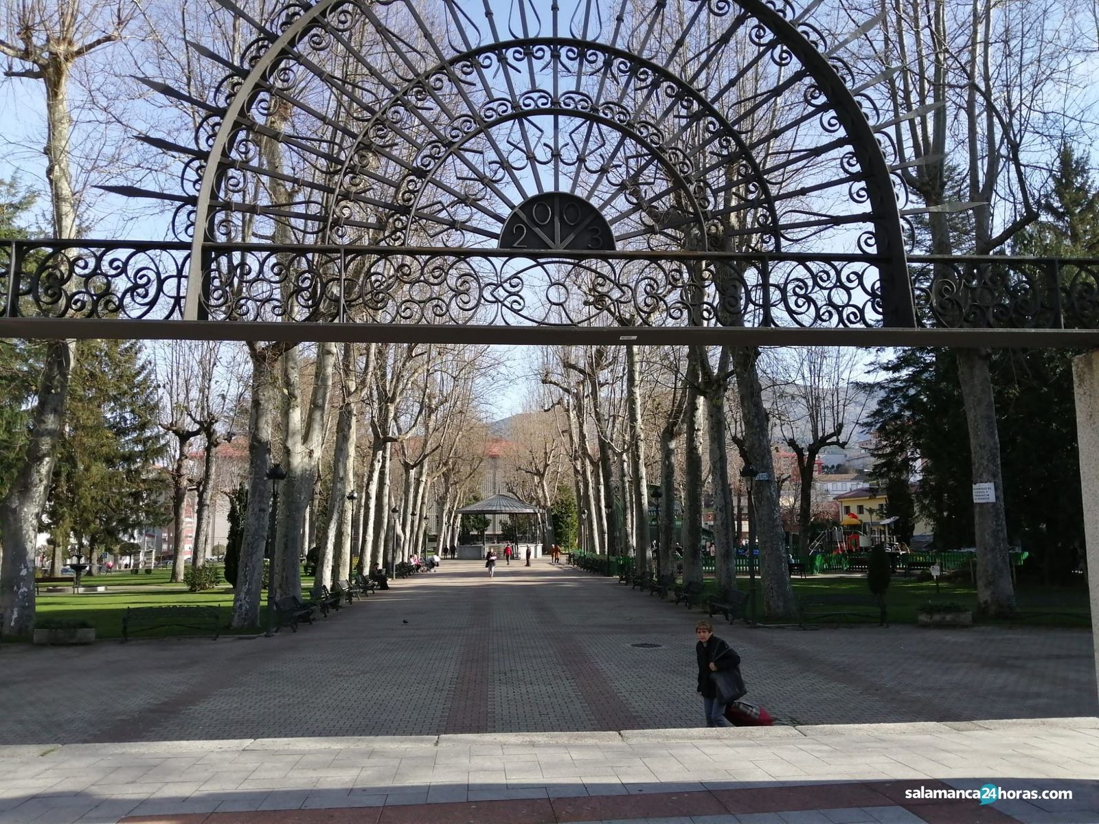 Parque La Corredera de Bejar. Foto de archivo