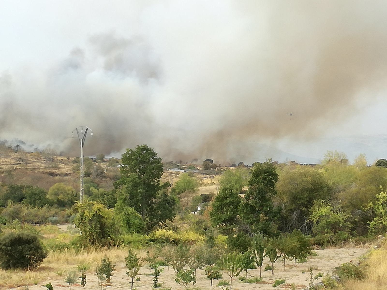 Incendio en Pereña de la Ribera