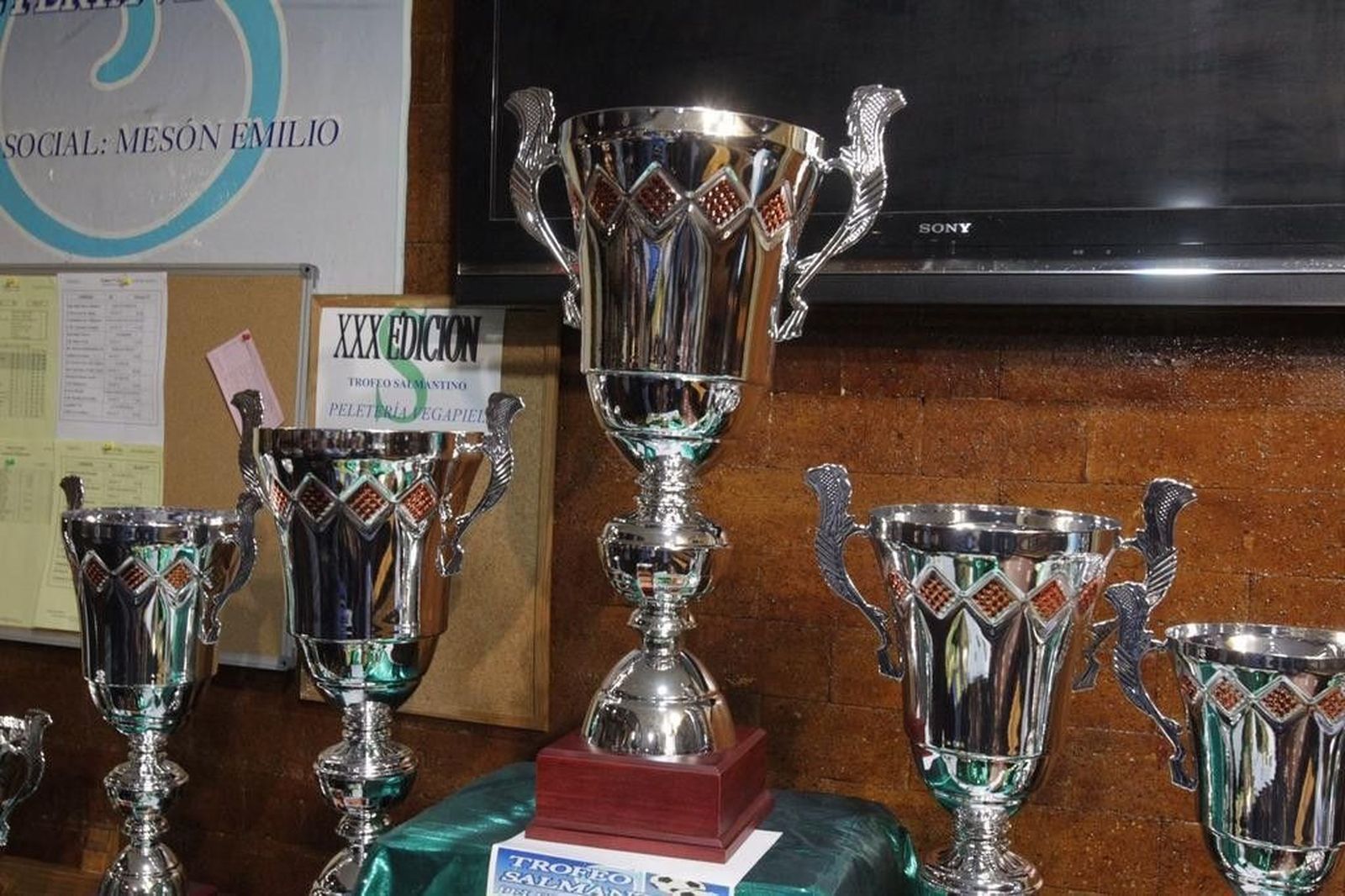 El Salmantino Vegapiel presenta sus trofeos para la presente temporada