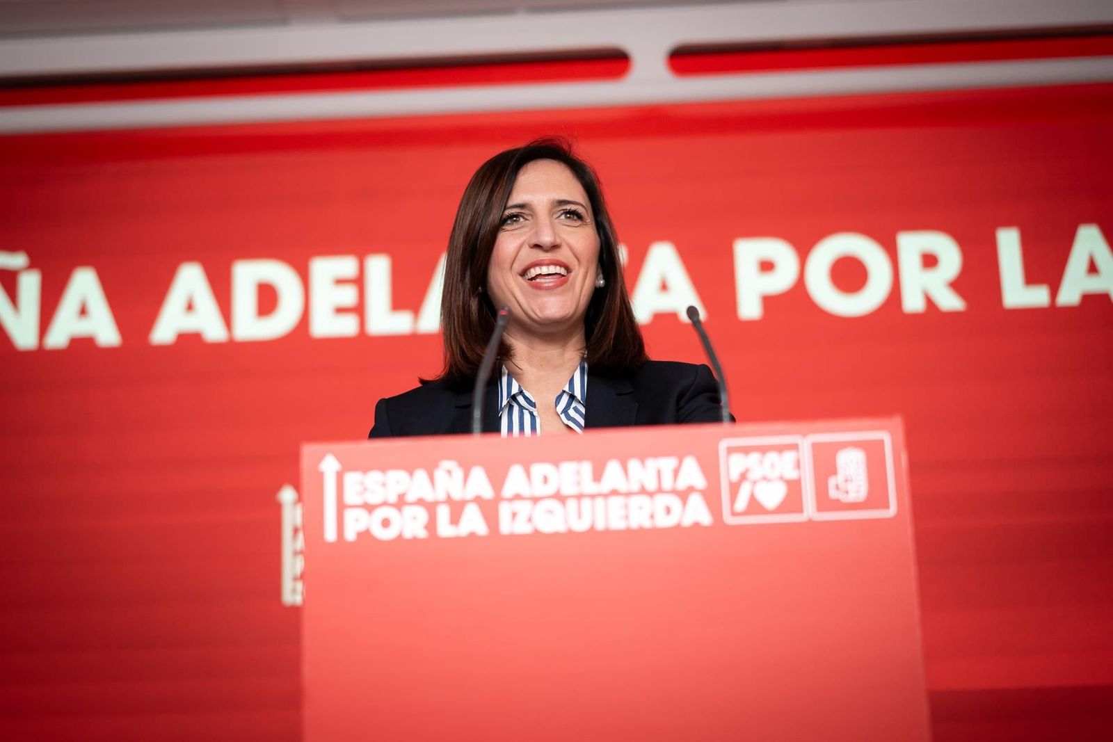 La portavoz del PSOE, Esther Peña, interviene durante la Comisión Ejecutiva Federal del PSOE, en la sede del PSOE, a 10 de marzo de 2025, en Madrid (España). - Diego Radamés - Europa Press - Archivo