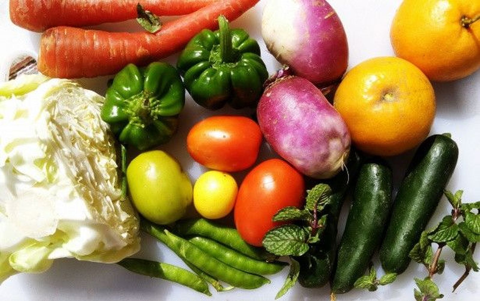 Vegetables and fruit