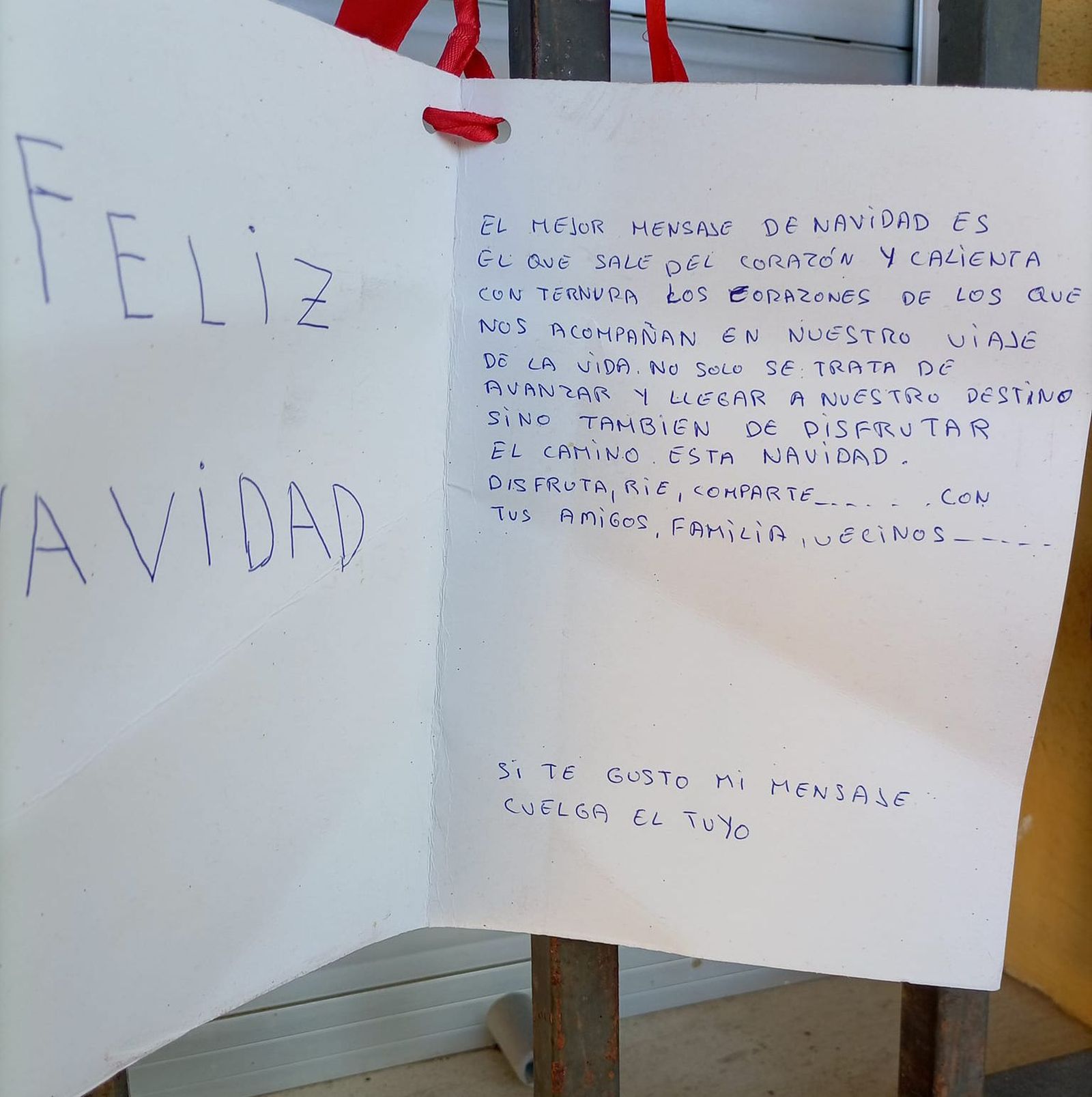 Felicitación navideña anónima en El Cubo del Vino