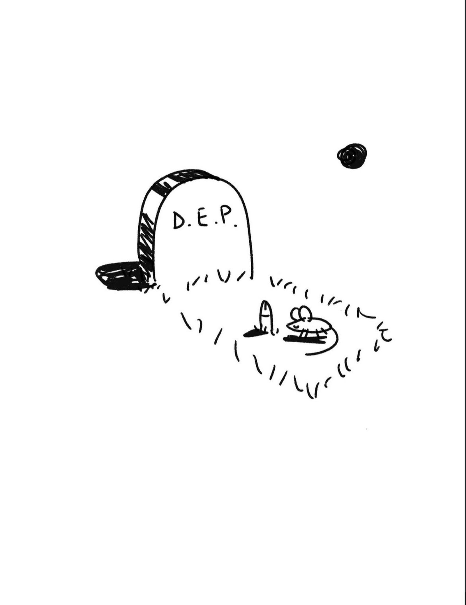 Creación de Alvar Mena en referencia a la canción 'La vereda de la puerta de atrás' de Extremoduro